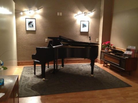 New grand piano set up and ready for lessons